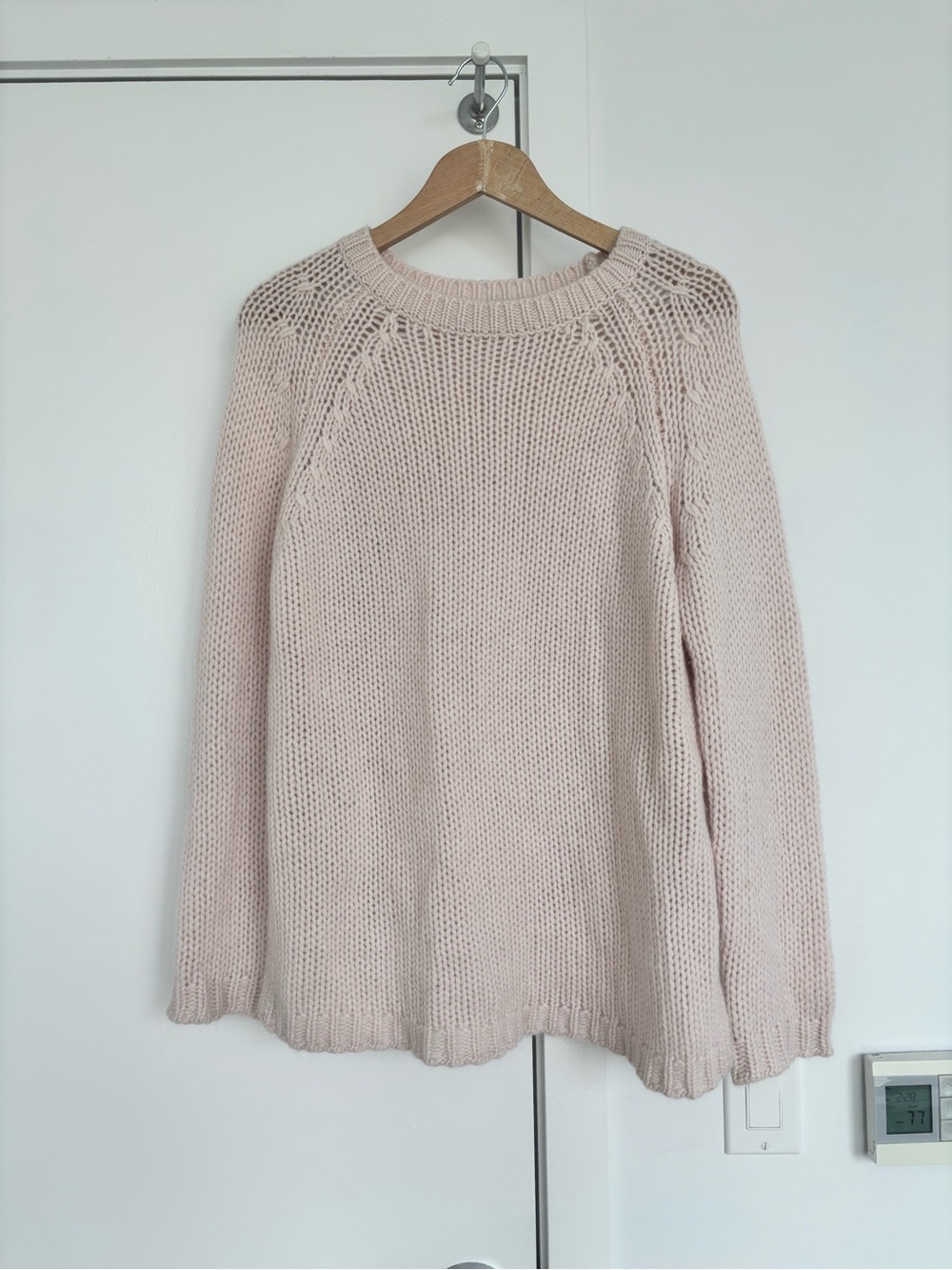Naked Cashmere 100% Cashmere Chunky Knit Pullover | Size M | Blush Pink